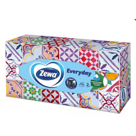 Servetele Faciale Zewa Everyday, 2 Straturi, 100 Buc