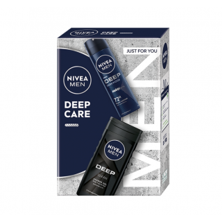 Nivea Xs24 Men Caseta Dep Care Duo Spray+ Gel De Dus Deep Black