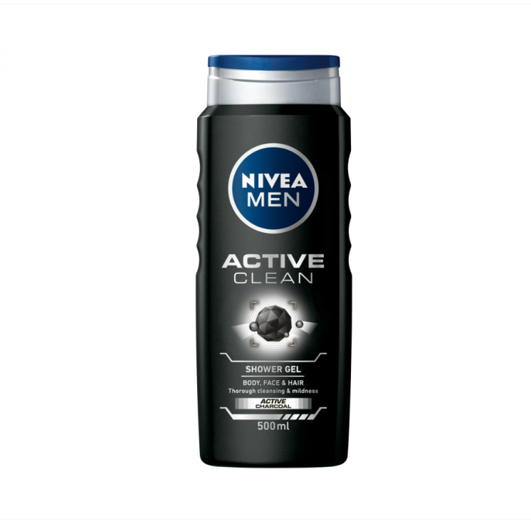 Gel De Dus Nivea Men Active Clean 500 Ml