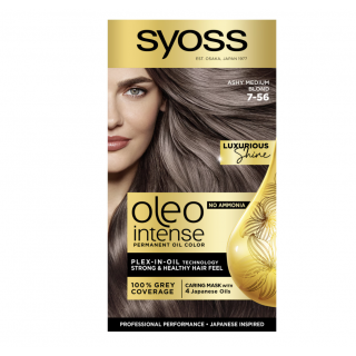 Vopsea De Par 7-56 Ash Md Blond  Syoss Oleo