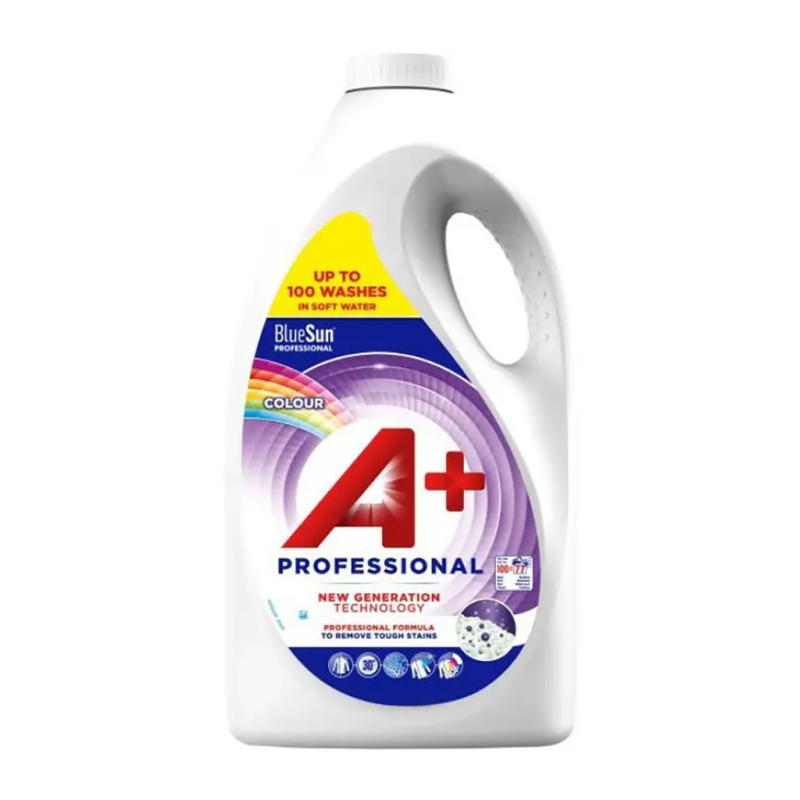 Detergent Lichid Profesional A+ Colour 100 Spalari 5.005L