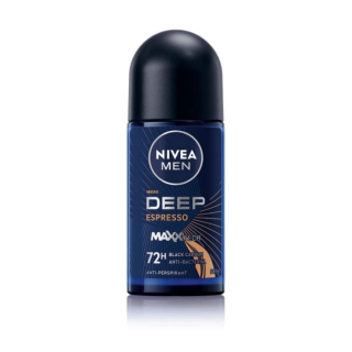 Antiperspirant Roll On Men Deep Black Carbon 50 Ml Nivea