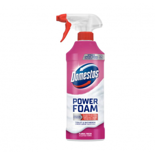 Domestos Power Foam Floral - Spuma de curățare pentru baie, 435 ml