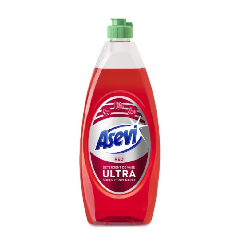 Detergent Pentru Vase Asevi Ultra Red 650 Ml