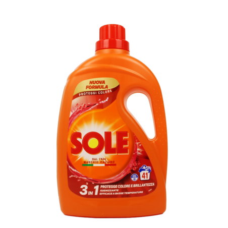Detergent lichid rufe colorate Sole 1.845 l