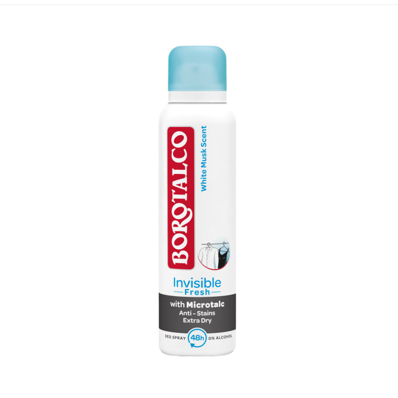 Deodorant Antiperspirant Borotalco Invisible Fresh, 150ml