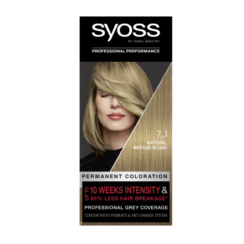 Vopsea De Par Syoss Col 7-1 Natural Medium Blond Syoss - 1