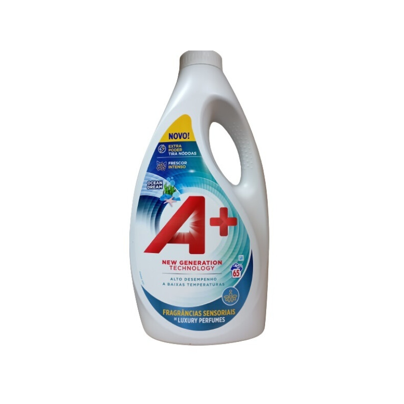 Detergent Lichid A+ Ocean Dream 65 Spalari 3.25L