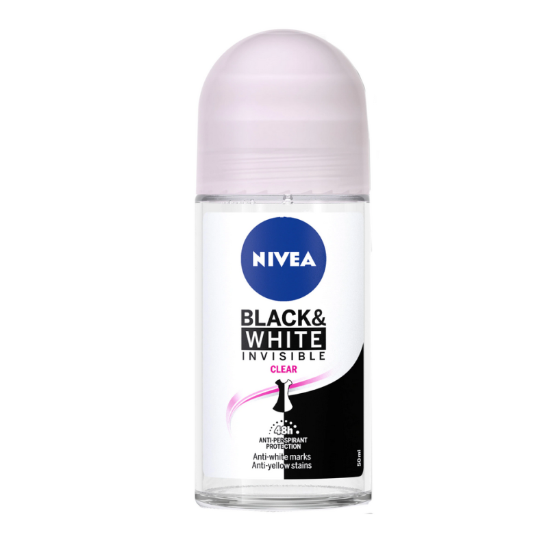 NIVEA ANTIPERSPIRANT ROLL ON 50ML INVISIBLE CLEAR