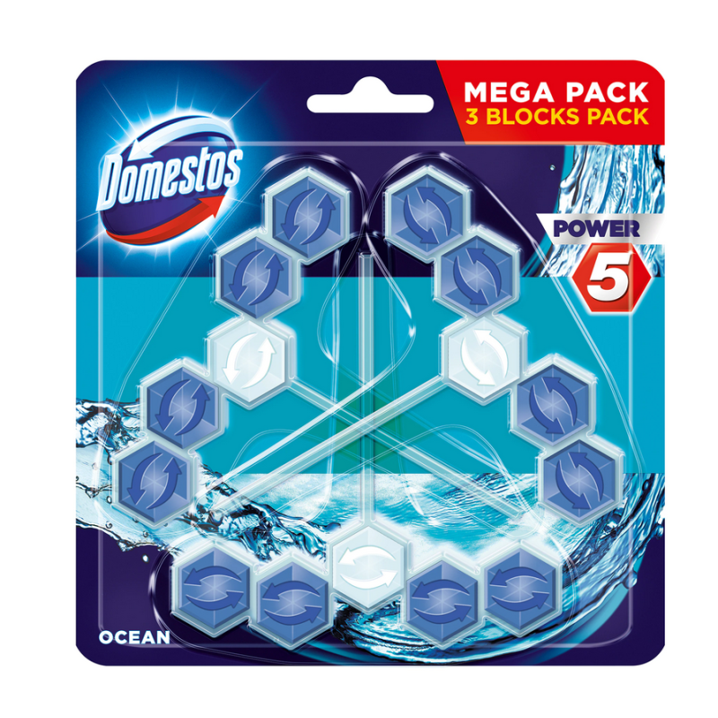 Odorizant Wc Ocean 3x55Gr. Bile Domestos Domestos - 1