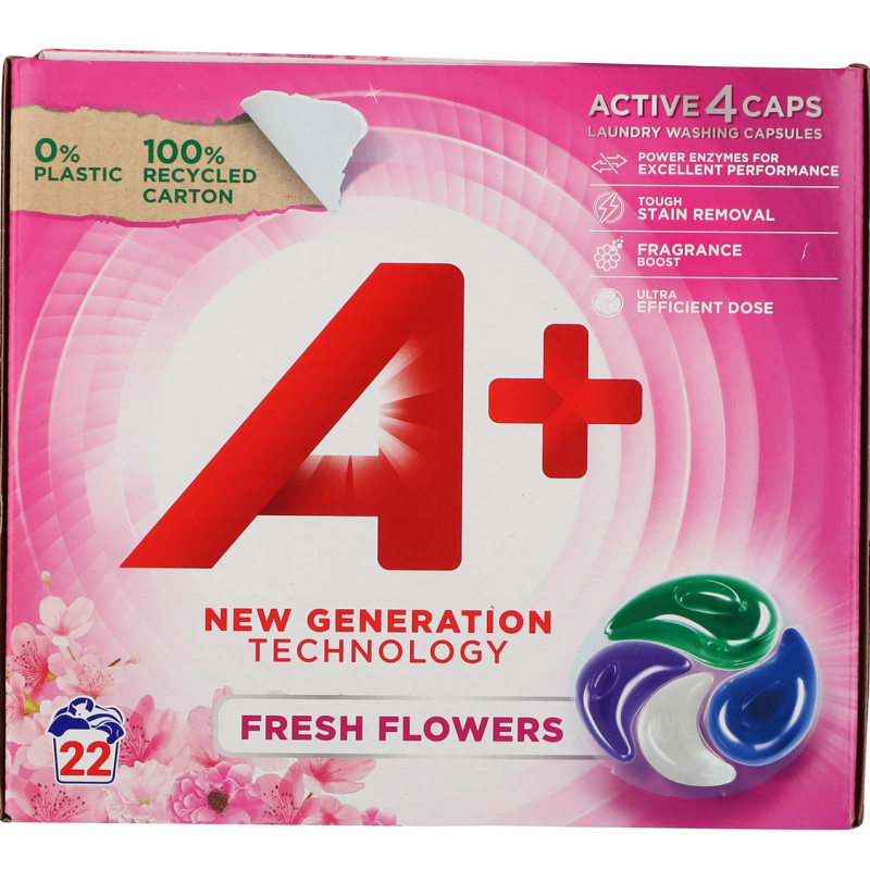 Detergent Capsule 22Buc Fresh Flowers A+ A+ - 1
