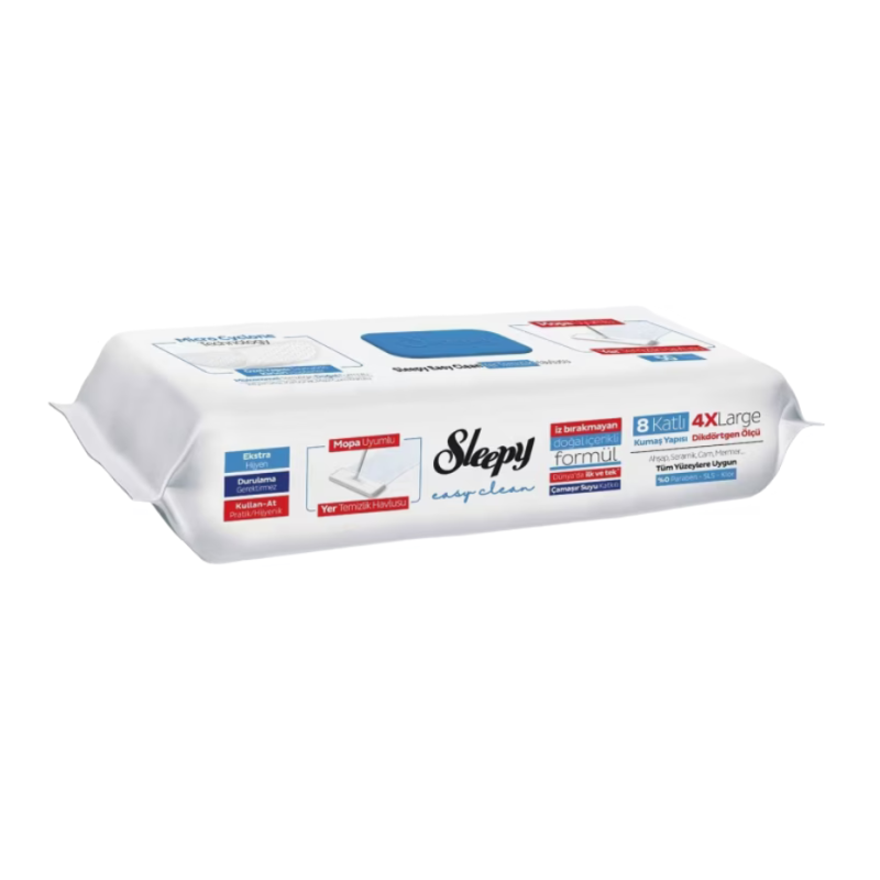 Lavete Umede Pardoseli Sleepy Easy Clean Bleach Additive 50Buc  - 1