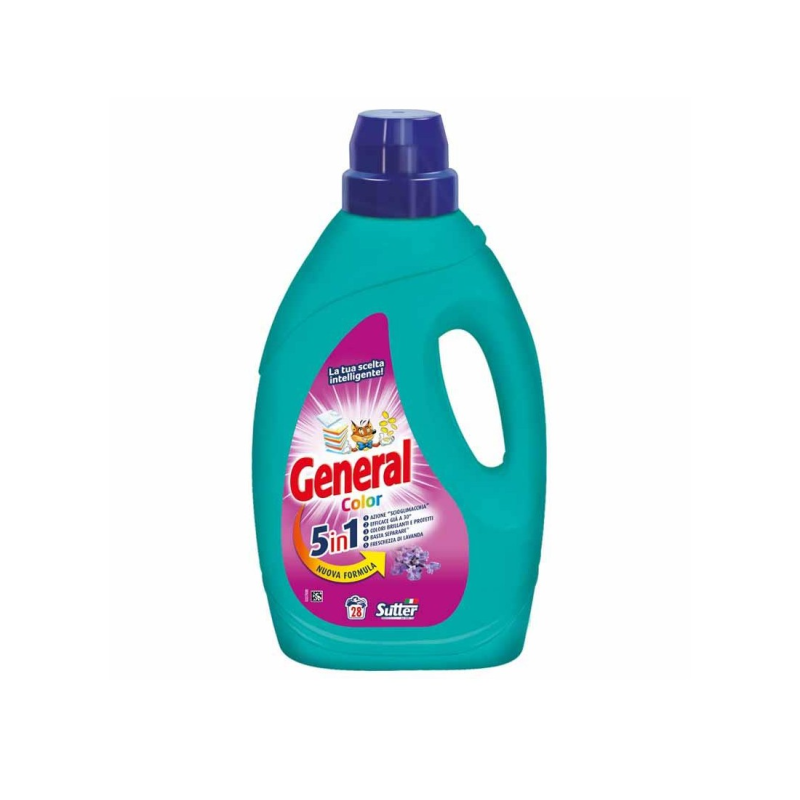Detergent Lichid General 5In1 Haine Colorate 28 Spalari