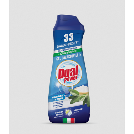 Detergent Gel Pentru Masina De Spalat Vase Dual Power Bicarbonat 660Ml