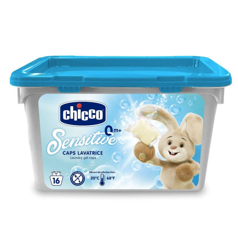 Detergent Chicco Hipoalergenic Capsule, 0Luni+, 16 Buc