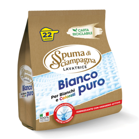 Detergent Pulbere Spuma Sciampagna Bianco Puro 22 Spalari 1.08Kg Spuma Di Sciampagna - 1