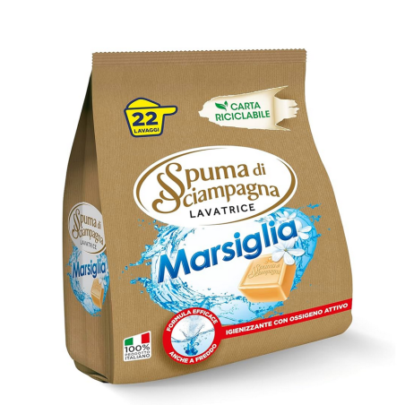 Detergent Pulbere Spuma Sciampagna Marsiglia 22 Spalari Spuma Di Sciampagna - 1