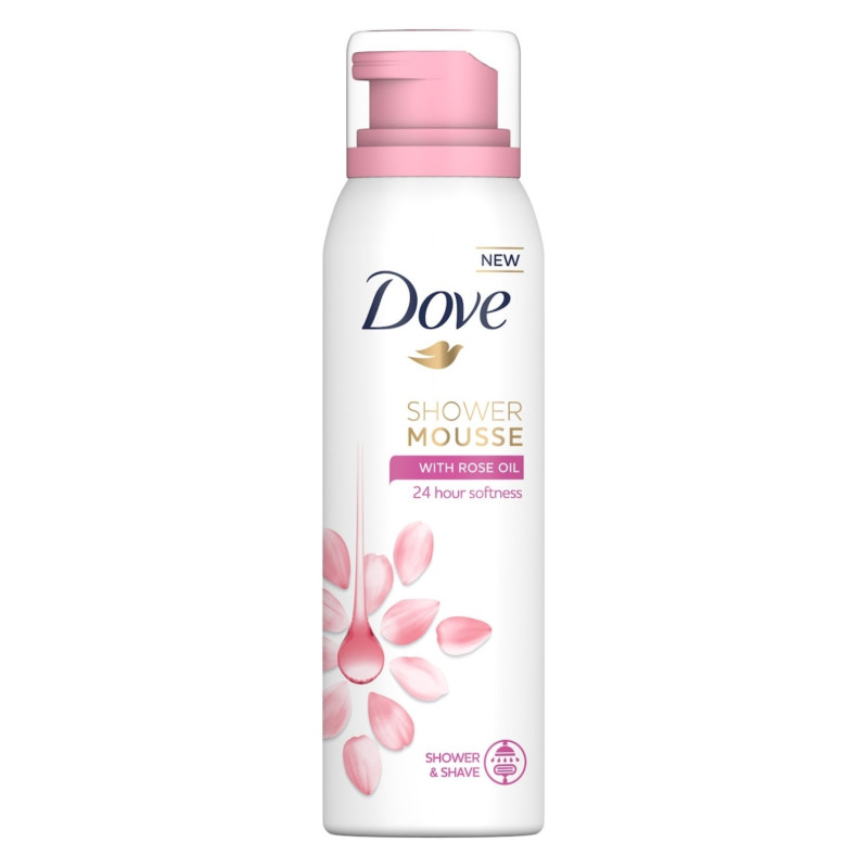 Spuma Dus Dove Rose Oil 200Ml  - 1