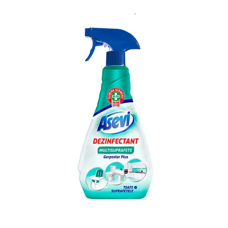 ASEVI SOLUTIE DE CURATAT SI DEZINFECTAT MULTISUPRAFET E 750 ML GERPOSTAR Asevi - 1