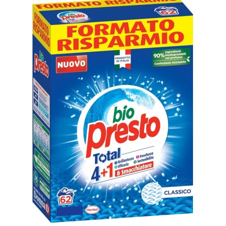 Detergent Pulbere Bio Presto 62 Sp 3Kg