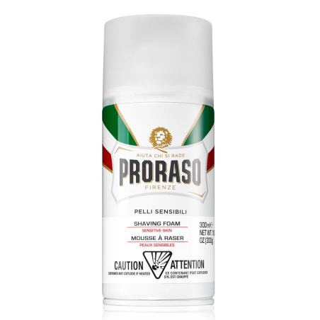 Spuma De Ras Pentru Piele Sensibila Proraso White 300 Ml