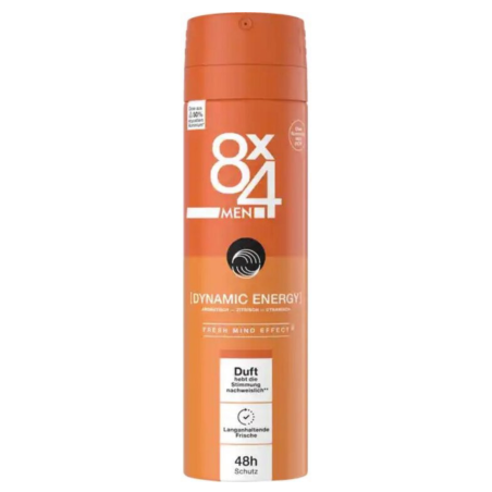 8X4 Deodorant 150Ml Men Dynamic Energy