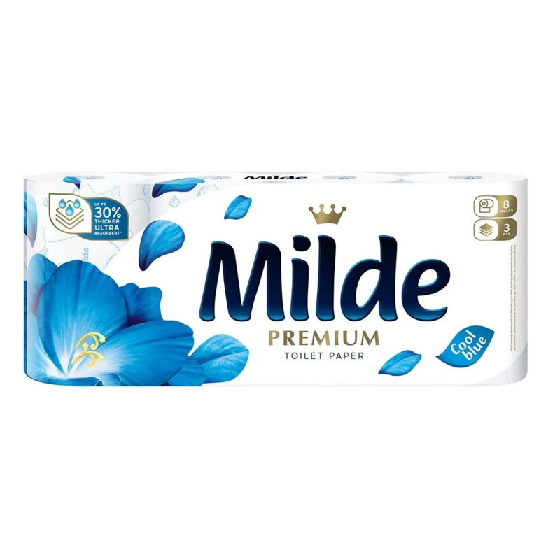 Hartie Igienica Milde Cool Blue 8 Role 3 Straturi Milde - 1