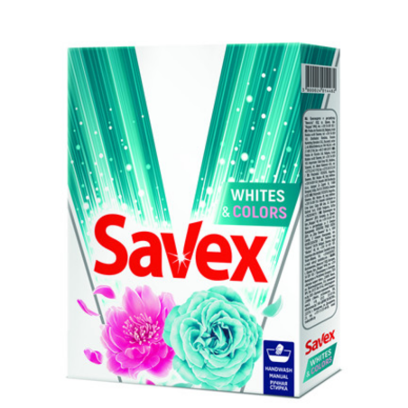 Detergent Manual Savex Whites Colors 400G