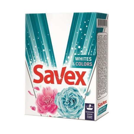 Detergent Manual Savex Whites Colors 400G  - 1