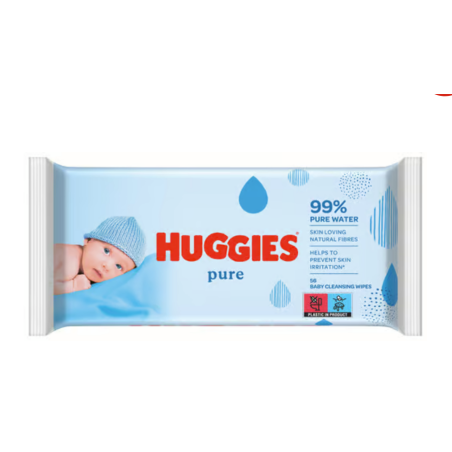 Servetele Umede Huggies Pure 56Buc