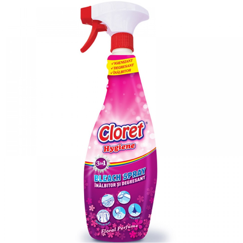 Detetergent 3In 1 Bleach Spray Royal Hygene 750 Ml Cloret Cloret - 1