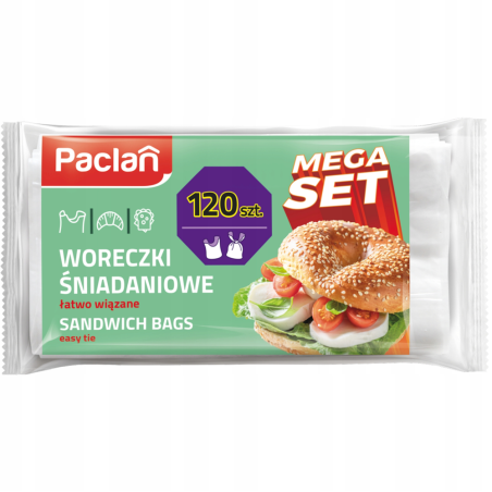 Pungi Congelator +Clips Paclan 1L  40 Buc Paclan - 1