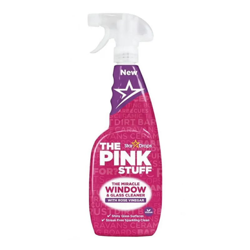 PINK STUFF SPRAY DE CURATARE PTR GEAMURI SI STICLA CU OTET DE TRANDAFIRI 750 ML Pink - 1