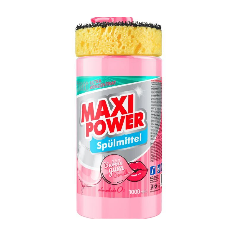 Detergent Vase Maxi Power Bubble Gum 1L Maxi Power - 1