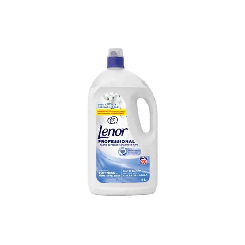 Lenor Balsam Rufe 4L Professional Bumbac Moale 200 Spalari