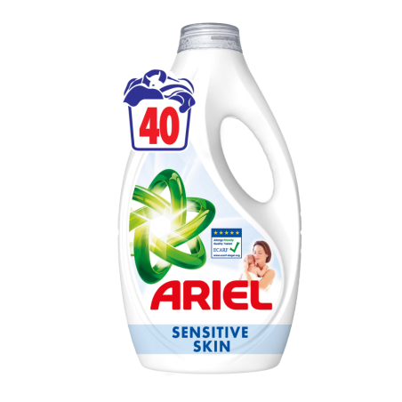 Ariel Detergent Lichid 1.8L Sensitive 40Spalari