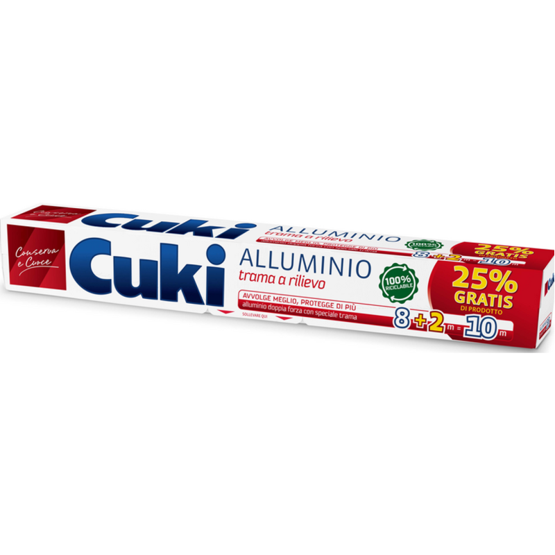 Folie Aluminiu Cuki Gofrata 8+2Metri