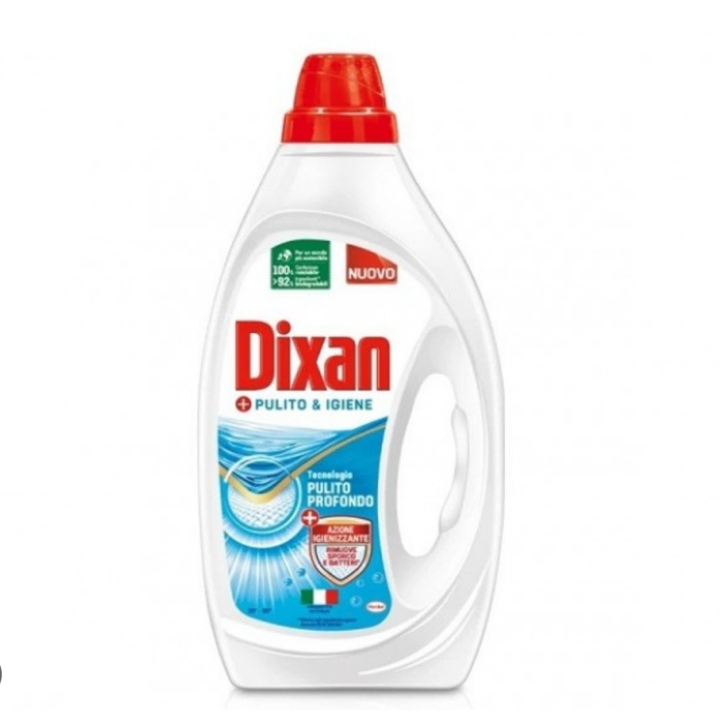 Detergent lichid Dixan "Pulito&Igiene" 900ml 18 spalari