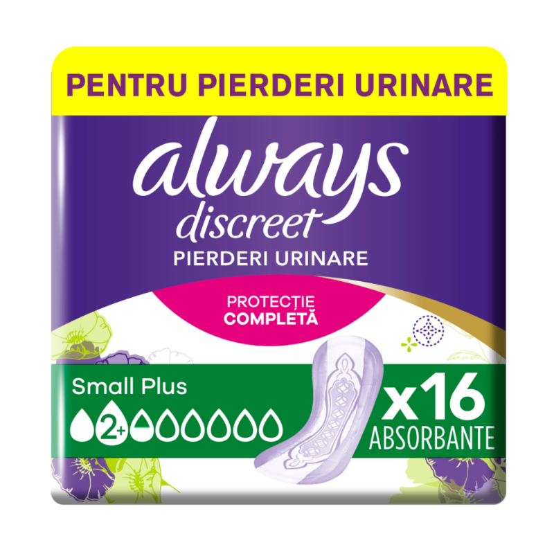 Absorbante Incontinenta Always Discreet Small Plus 16Buc