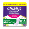 Absorbante Incontinenta Always Discreet Small Plus 16Buc