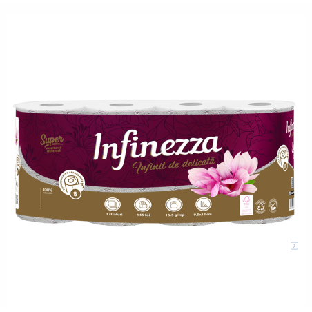 Hartie Igienica 3Str,8Role Infinezza Magnolie