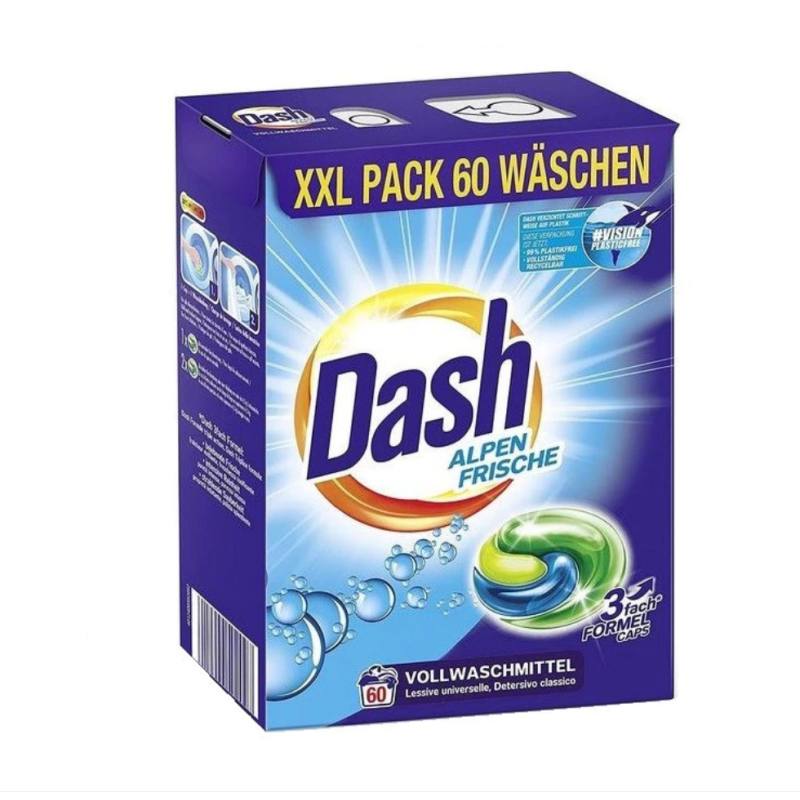 Detergent Capsule Dash Alpen Frische 60Buc