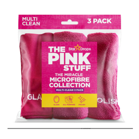 The Pink Stuff Laveta Microfibra 3Buc Dif
