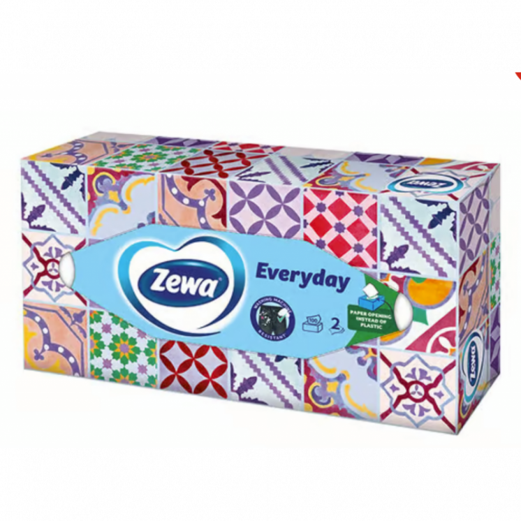 Servetele Faciale Zewa Everyday, 2 Straturi, 100 Buc