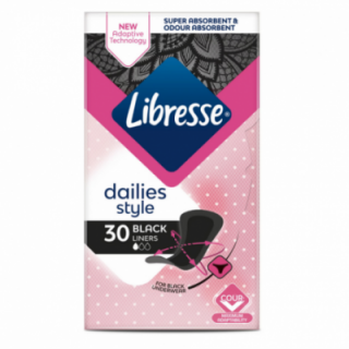 Absorbante Zilnice Libresse Black Liners 30Buc