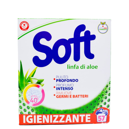 Detergent pulbere Soft Aloe 2850 g 57 spălări